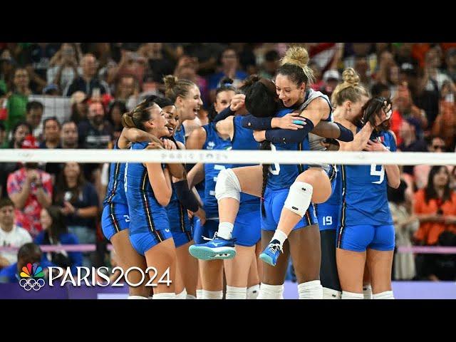 Italy leaves NO DOUBT in winning first-ever gold in women's volleyball over USA | Paris Olympics