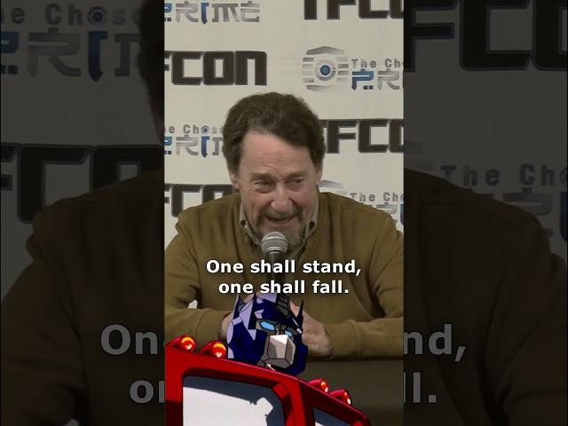 Optimus Prime and Megatron Quotes with Voice Actors Peter Cullen and Frank Welker #shorts