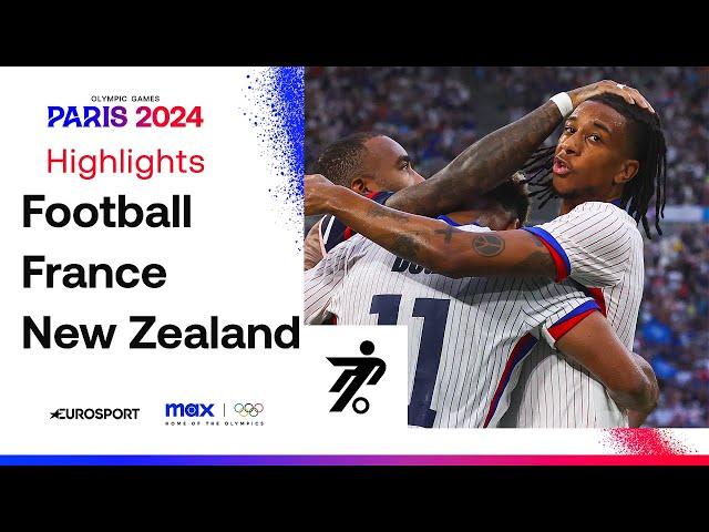 France 3-0 New Zealand - Men's Group A Football Highlights | Paris Olympics 2024 #Paris2024