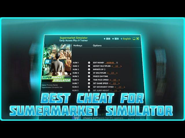 *NEW* SUPERMARKET SIMULATOR HACK  BEST TRAINER // FREE DOWNLOAD CHEAT PC 2024