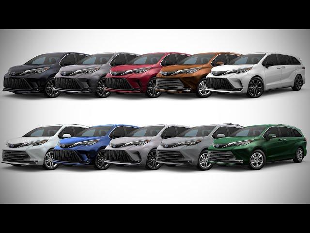 2022 Toyota Sienna - All Colour Options - Images | AUTOBICS