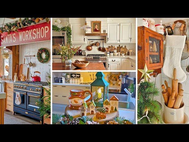 Timeless Vintage Christmas Kitchen Decor Ideas for a Cozy Holiday Vibe