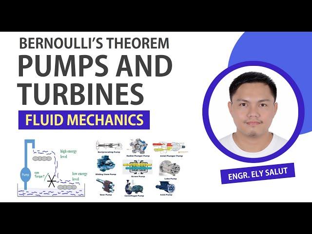 PUMPS AND TURBINES - BERNOULLI'S ENERGY THEOREM [ ENGINEERING FLUID MECHANICS AND HYDRAULICS ]