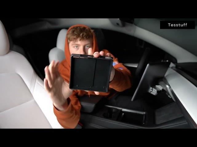 Hidden Storage Compartment for Tesla Model 3 & Y - How To Install