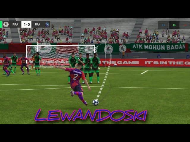 LEWANDOWSKI 45° FREE KICK GOAL.