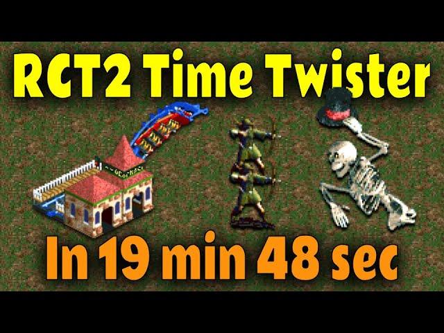 RollerCoaster Tycoon 2 Time Twister completed in under 20 minutes