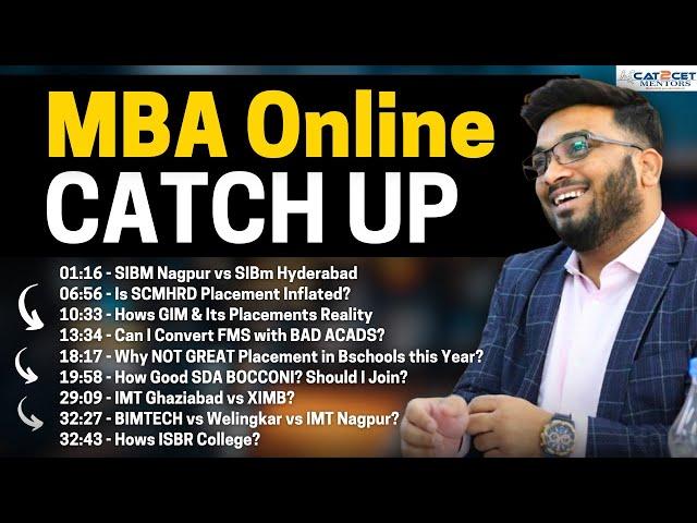 MBA Online Catch Up | Ask Me Anything | Bschool Comparison | CAT 2025, CET 2025