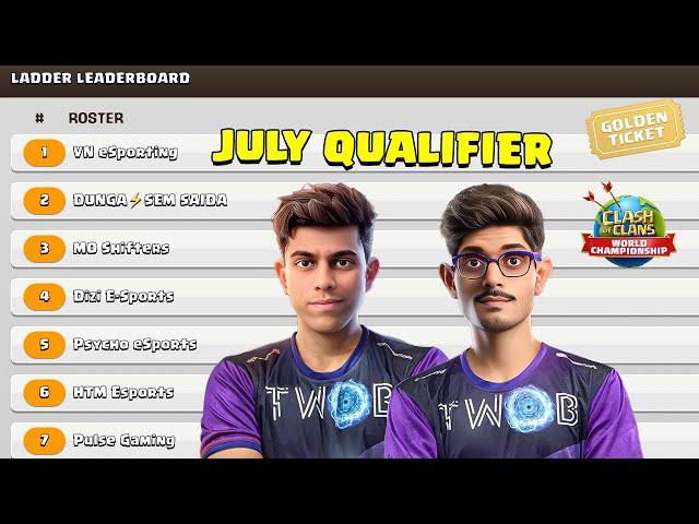 Crowned YT vs Reckoning match in world championship July Qualifier (Clash Of Clans)