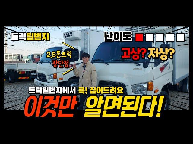 2.5톤 트럭 저상과 고상 이것만 알면 사는데 어렵지 않아요