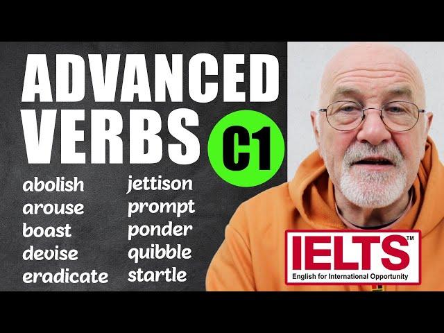 20 Advanced Verbs (C1) to Build Your Vocabulary | TOTAL English Fluency + FREE pdf