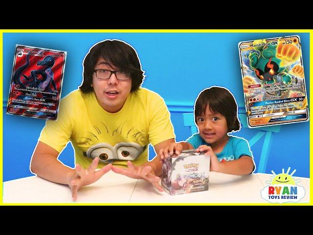 Ryan's Greatest RARE Pokemon Cards Unboxing with Daddy!!!