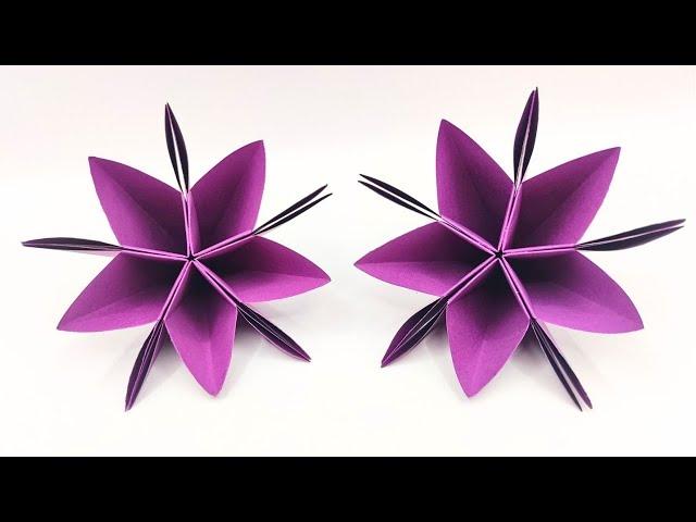 Easy Paper FLOWERS ️ How to make a paper flower