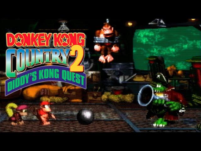 Donkey Kong Country 2 (SNES) - Final Boss and First Ending