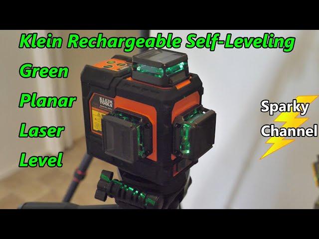 Klein Rechargeable Self-Leveling Green Planar Laser Level 93PLL + New Klein Tripod