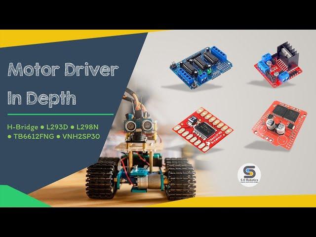 Motor Driver in depth | H-Bridge | L293D, L298N, TB6612FNG, VNH2SP30