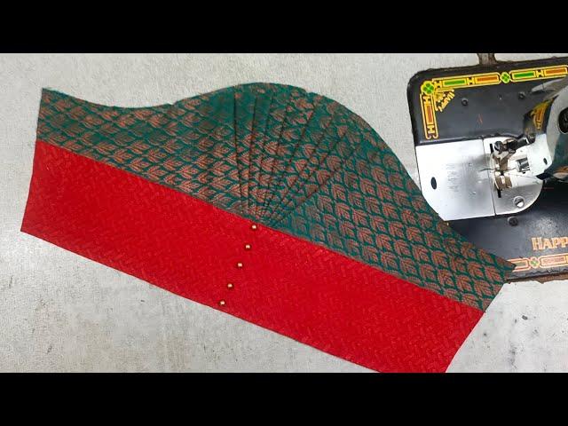 Easy Method for beginners/Trending puff sleeve design cutting and stitching for blouse #New #latest