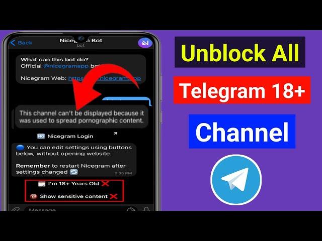 Fix "This Channel Can't Be Displayed"on Telegram (Android & ios) || Unlock All Telegram Channels