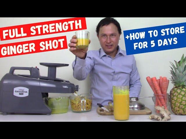 How to Make a Full Strength Ginger Turmeric Shot | Immune Boosting Juice Recipe