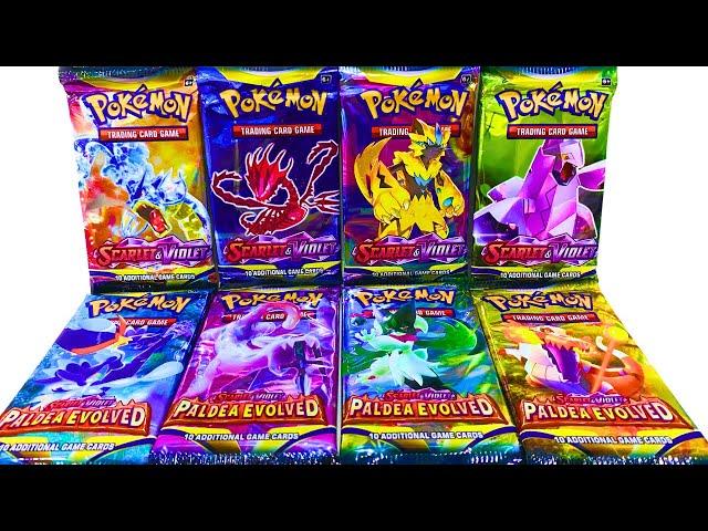 TOP MOST POPULAR SCARLET & VIOLET POKEMON BOOSTER PACKS | PALDEA EVOLVED BOOSTER PACKS #pokemon #yt