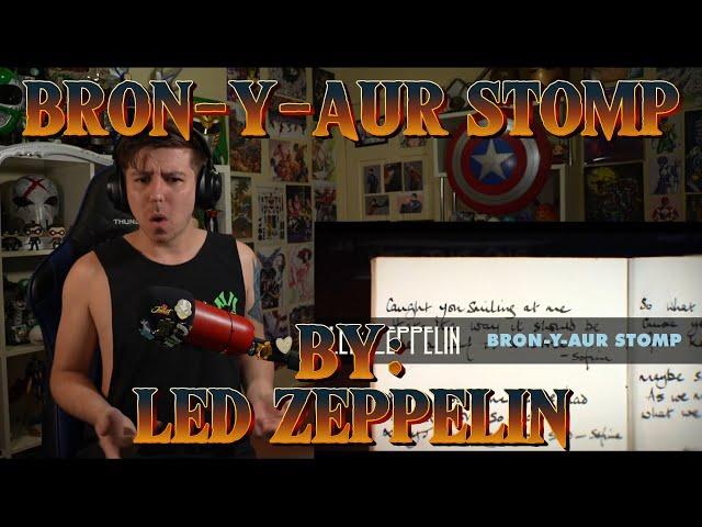 NOT WHAT I EXPECTED!!!!!!!!!!!! Blind reaction to Led Zeppelin - Bron-Y-Aur Stomp