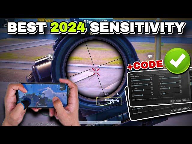 PUBG MOBILE SENSITIVITY SETTINGS 2024  BEST NEW SENSITIVITY  + NEW CODE