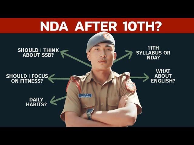 How to prepare for NDA after passing 10th Class?