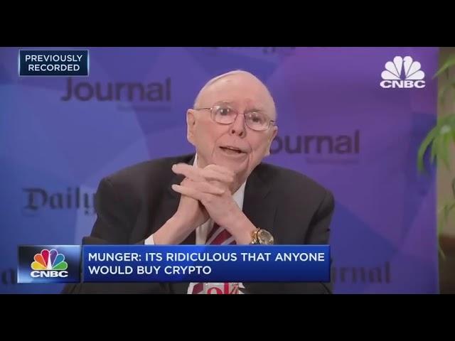 Charlie Munger: Investment Rule #40- Crypto shit must be banned by US government like China #crypto