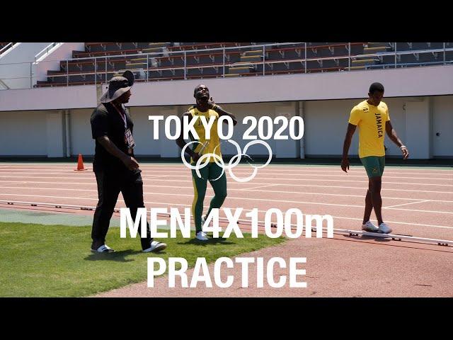 OLYMPIC MEN 4X100 RELAY PRACTICE [TEAM JAMAICA]