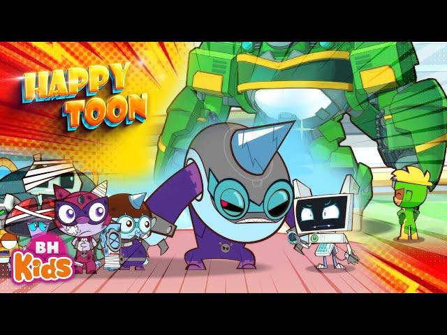 Xe Robot Của Mình Đâu Rồi - Liên Minh Các Hành Tinh | Hoạt Hình Happy Toon, Siêu Nhân Vui Vẻ