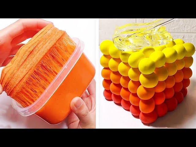 8 HOURS of Orange Slime - Oddly Satisfying Slime ASMR Videos (No Music)