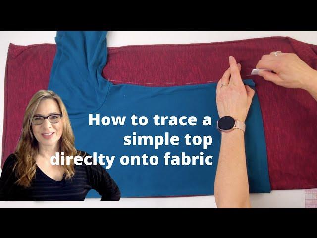 Making a Knock Off: Tracing a simple garment