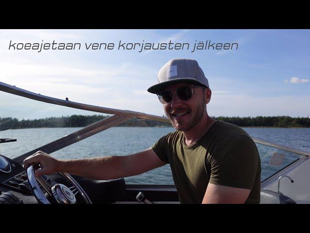 Bayliner 2755 koeajo monenkirjavien korjausten jälkeen