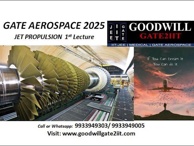 GATE 2025/2026 Aerospace Engineering - Propulsion Lecture 01- GATE Aerospace Engineering Lectures