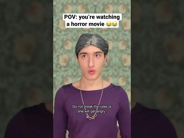 Horror movie trailers be like #shorts #funny #comedy