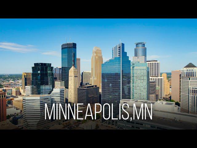 MINNEAPOLIS - MINNESOTA, USA - 4K Cinematic Drone Video