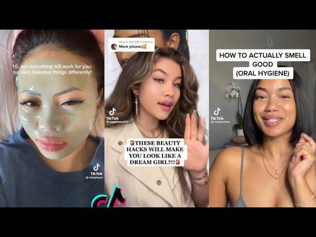 Beauty hacks and tips|hygiene tips|skincare tips|makeup tips tik tok compilation