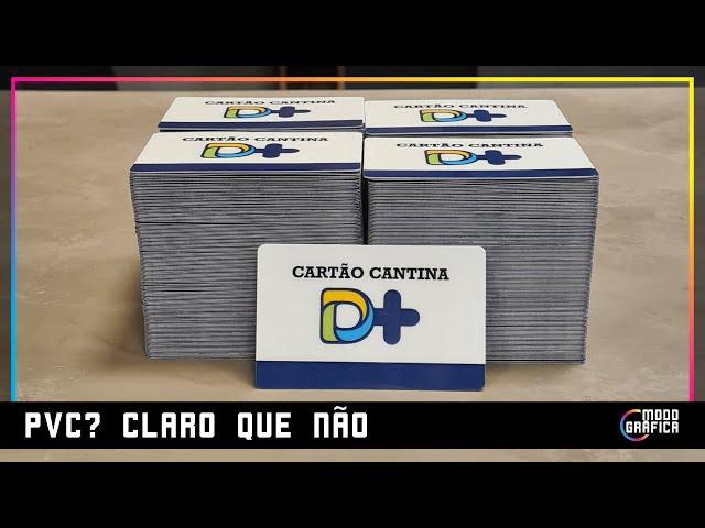 CARTÃO DE CONSUMO COM PAPEL SINTÉTICO | Fica parecendo cartão de PVC