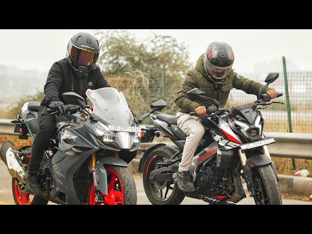 2025 Apache RR310 VS Pulsar NS400Z | First Time on YouTube!