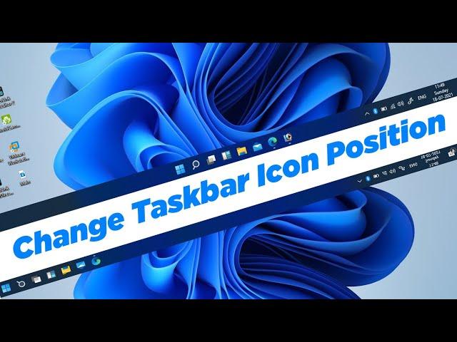 Windows 11: Change Taskbar Alignment Center to the Left (Microsoft Official)