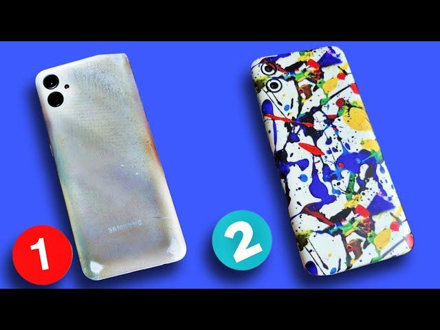 samsung a04e mobile wrap | colour splash design | mobile skin