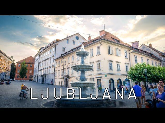 Walking tour of Ljubljana Downtown POV, Slovenia, Europe