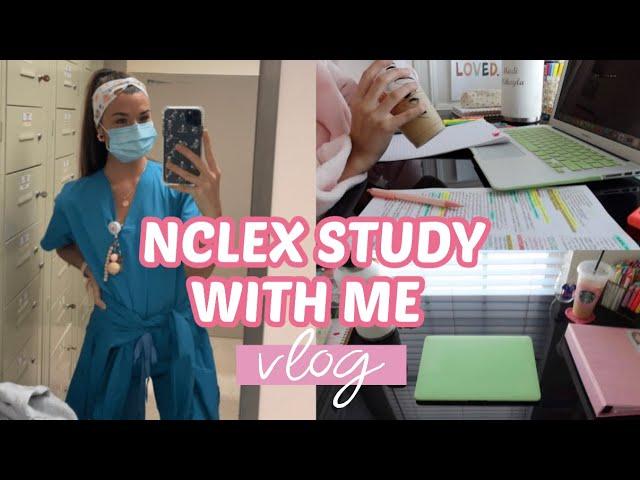 PRODUCTIVE STUDY DAY | nclex study with me 