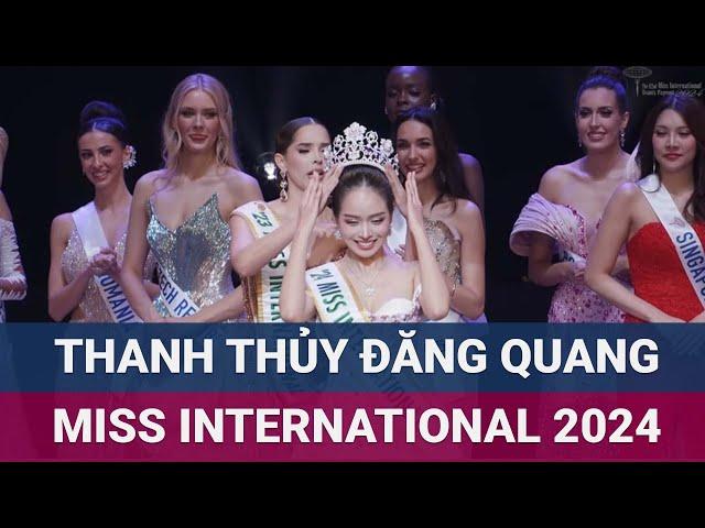  Nóng: Người đẹp Huỳnh Thị Thanh Thủy đăng quang Hoa hậu quốc tế Miss International 2024 | VTC Now