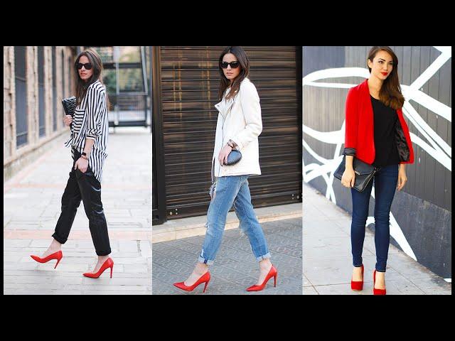 How to Wear Red Heels - Outfit Ideas