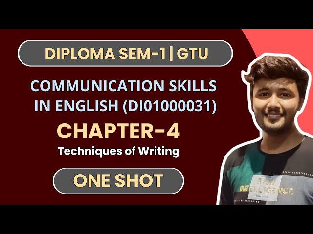 Chapter-4 in One Shot | Communication Skills in English (DI01000031) | GTU Diploma SEM-1