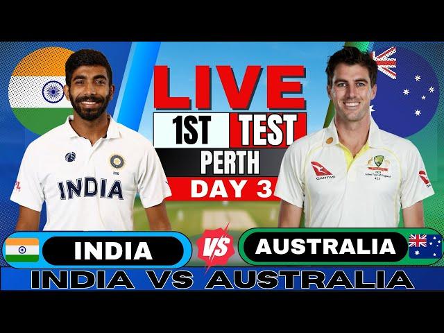 IND vs AUS Test: India vs Australia 1st Test Day 3 | Live Score & Commentary | IND vs AUS BGT