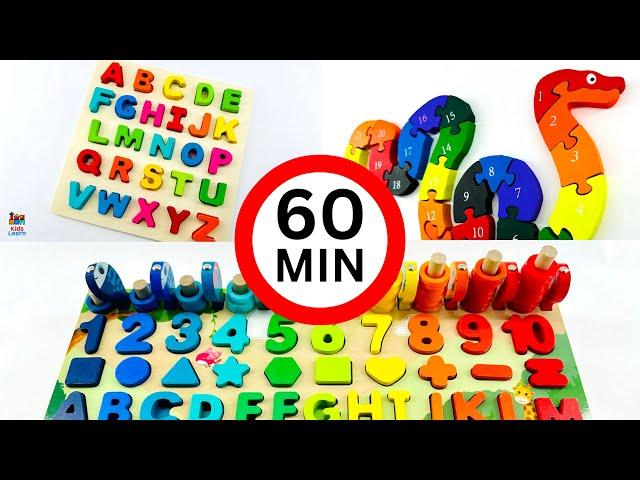 ULTIMATE ABC, Count 1 to 20 Learning Video for Toddlers & Kids, 1 HOUR Counting, Color Sort Activity