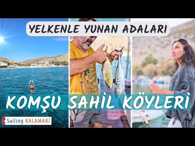 85 - Komşu Sahil Köylerine Gittik ️ Pserimos - Vathy - Leros   Yelkenli Teknede Yaşam