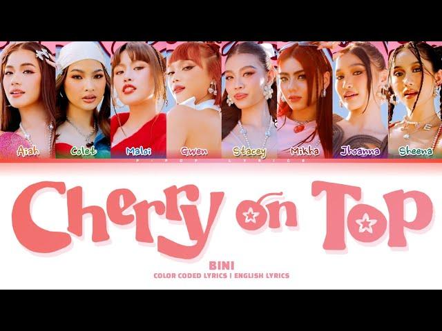 BINI "CHERRY ON TOP" Color Coded Lyrics