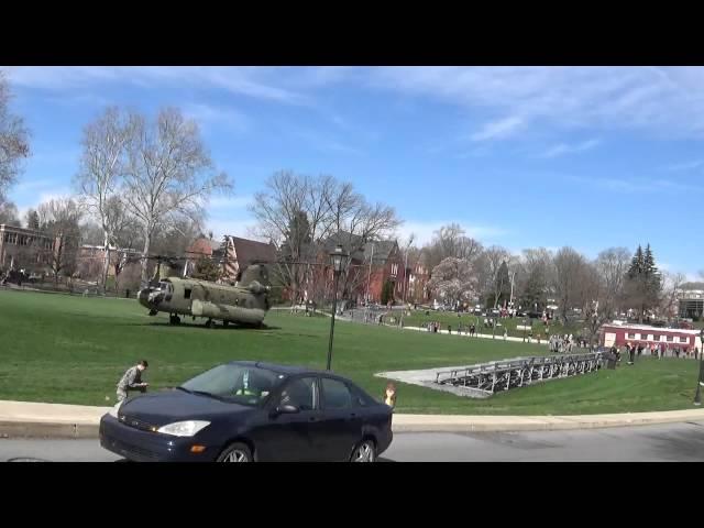 Chinook Landing at Millersville University 2015